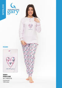 PIGIAMA CONFORMATO DONNA M/L S50041 Tellini S.r.l. Ingrosso Abbigliamento
